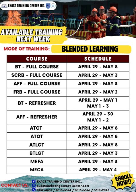 bt refresher course|SCHEDULE and PRICES of .